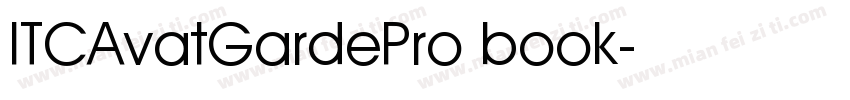 ITCAvatGardePro book字体转换